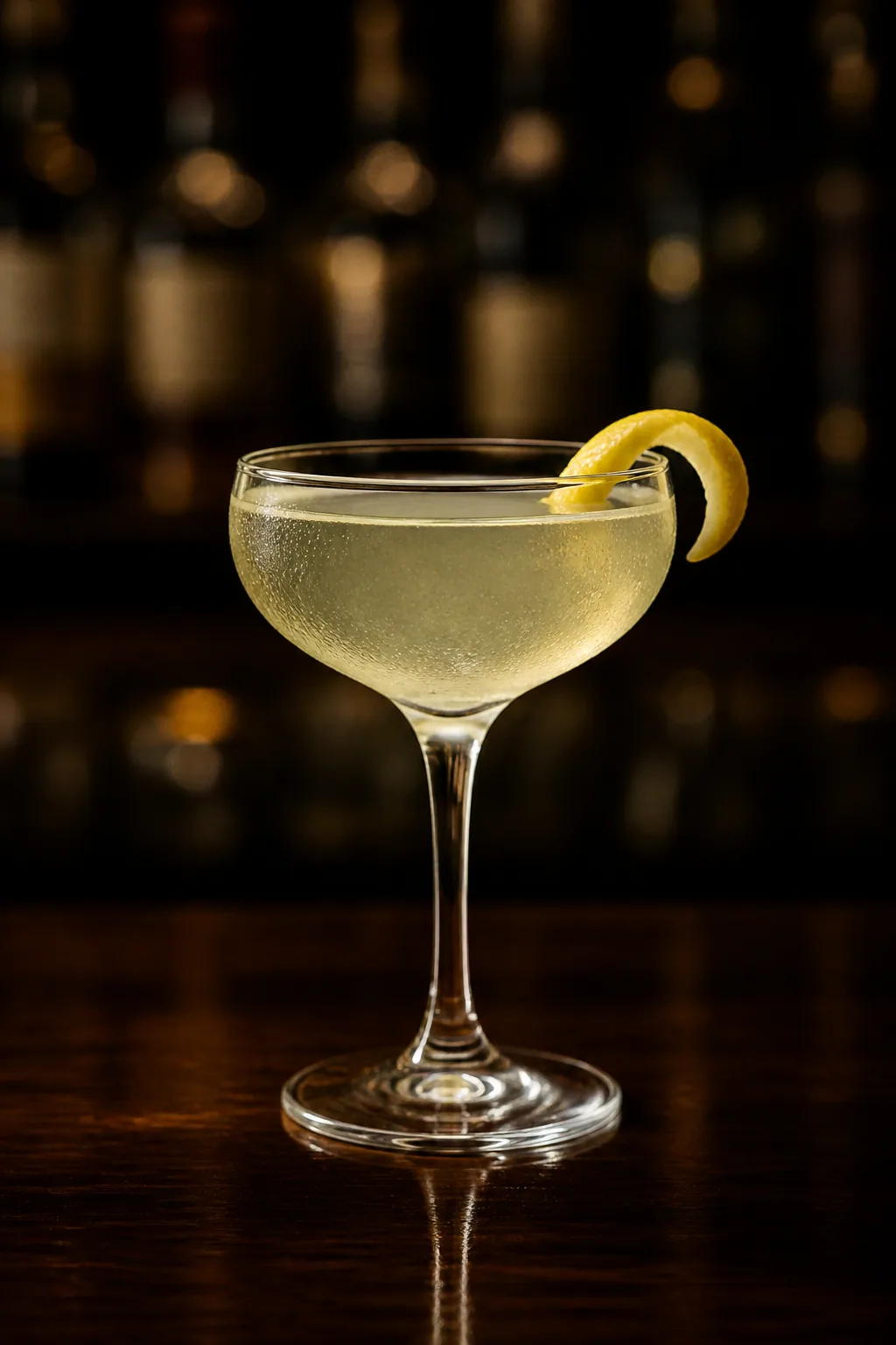 Alaska i coupe, blekt gulgrön och kristallklar med citronzest