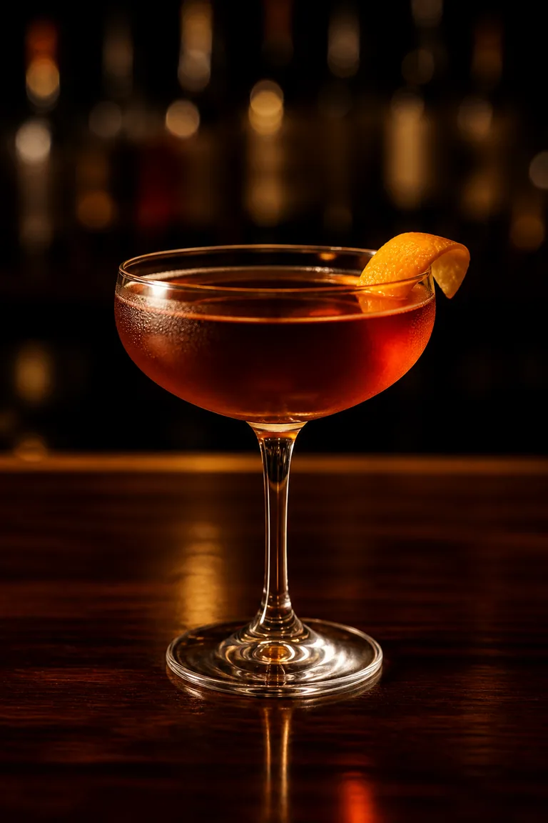 Hanky Panky i coupe med djup rödbrun färg och apelsinzest
